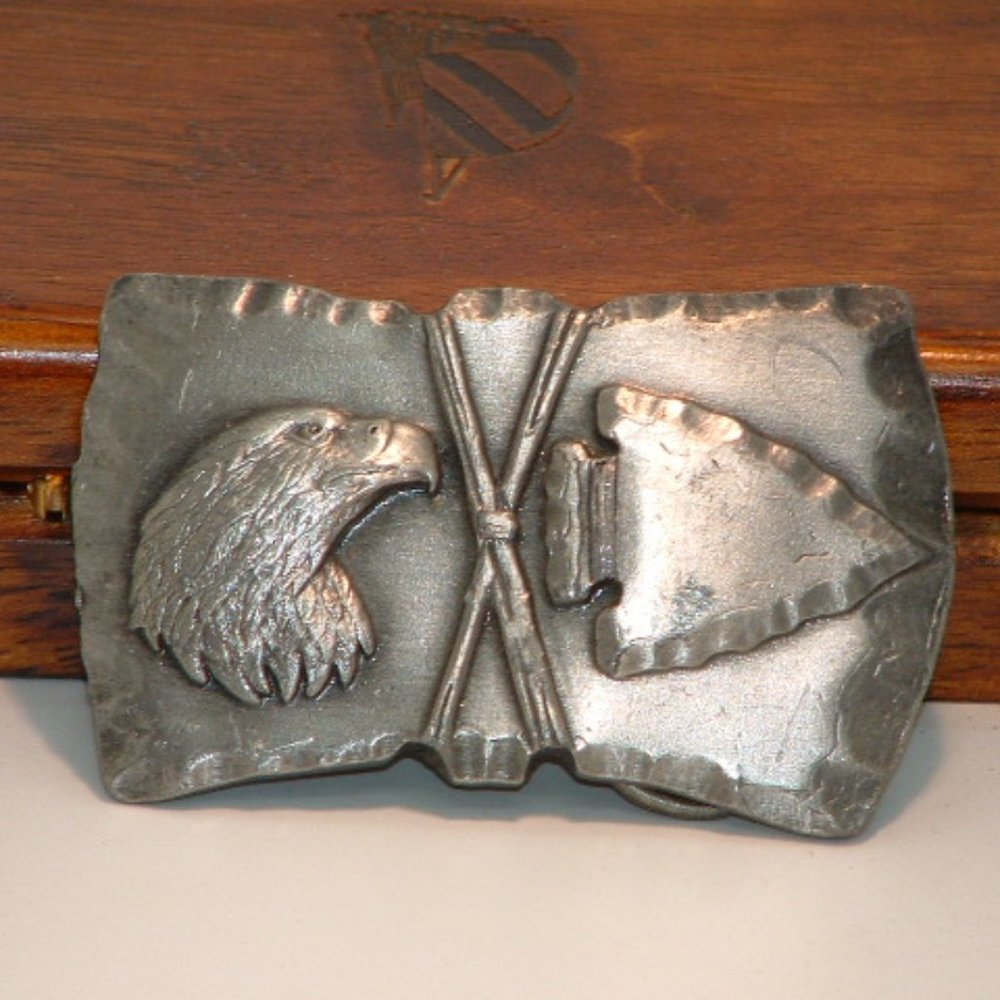 Arroyo Grande Buckle Co Eagle & Arrow Head Belt Buckle